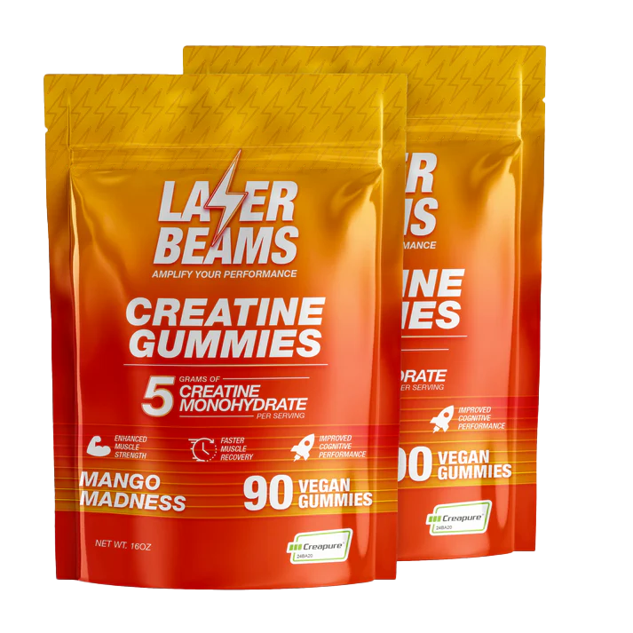 Laser Beams Gummies 2 Month Supply Mango Madness Creatine Gummies